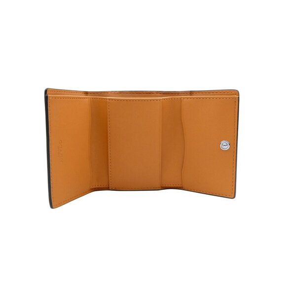 Coach Washed Orange Leather Micro Wallet NWT CU914 - Picture 3 of 4